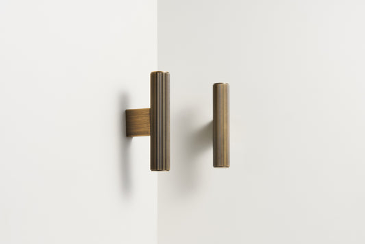 Linear  Solid Brass T-Bar Pull | Bronze