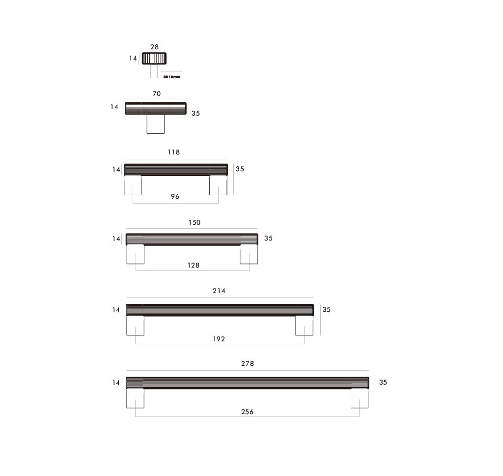 Linear Handle | Black