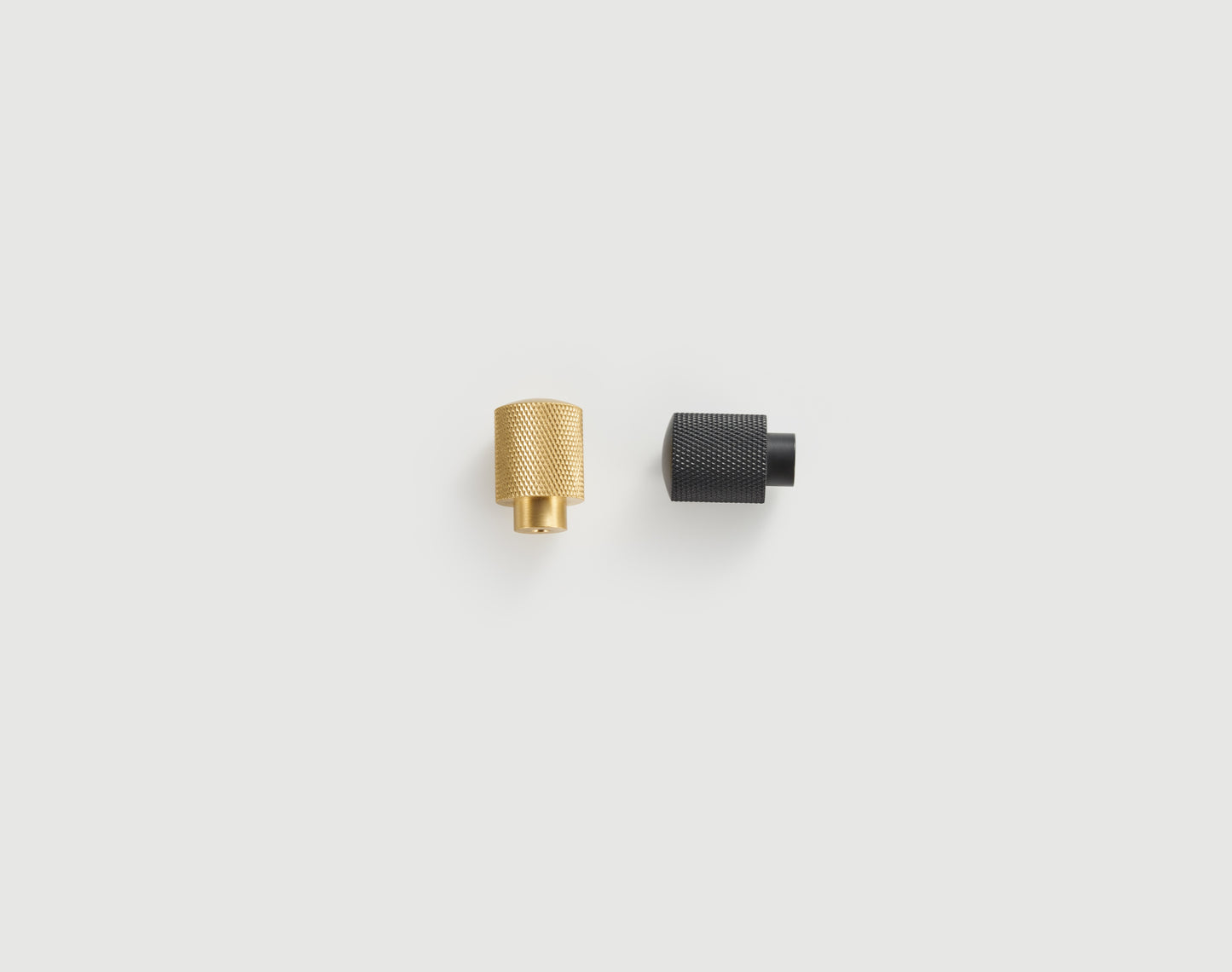 Knurled Solid Brass Knob | Black