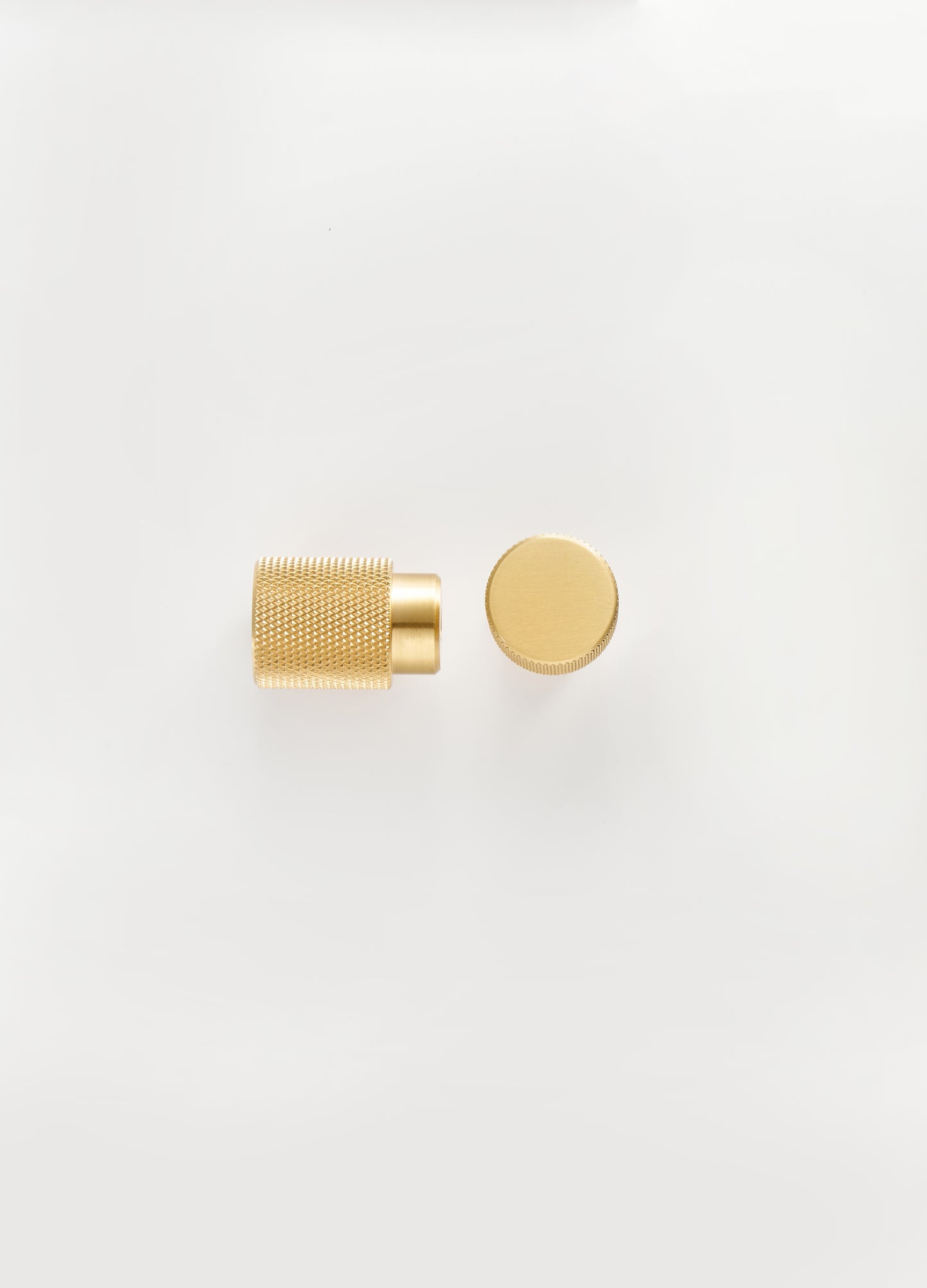 Knurled Solid Brass Knob | Brass