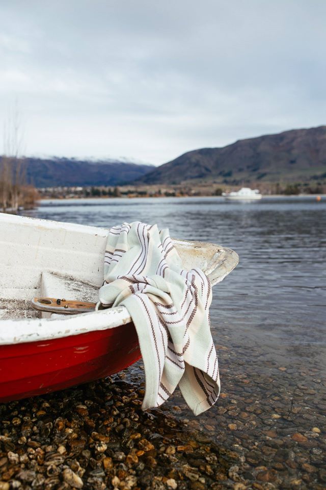 Aland Stripe Cotton Throw