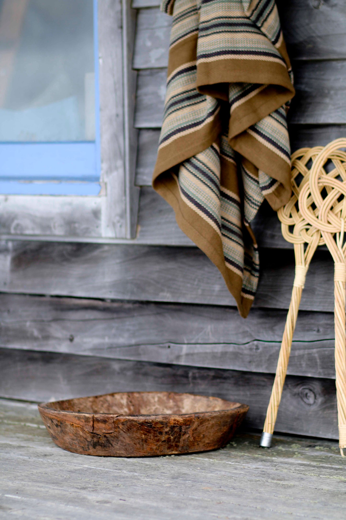 Blue Heron Cotton Throw