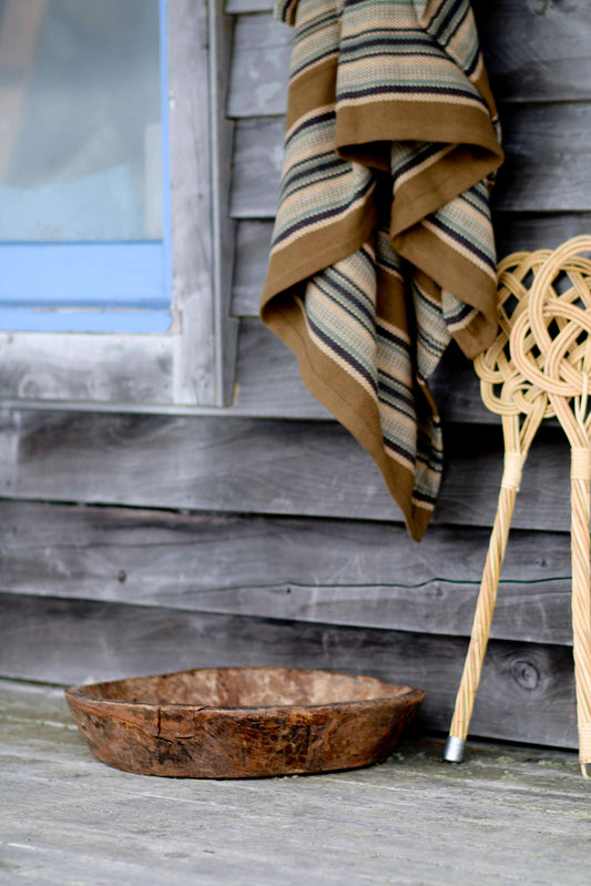 Blue Heron Cotton Throw