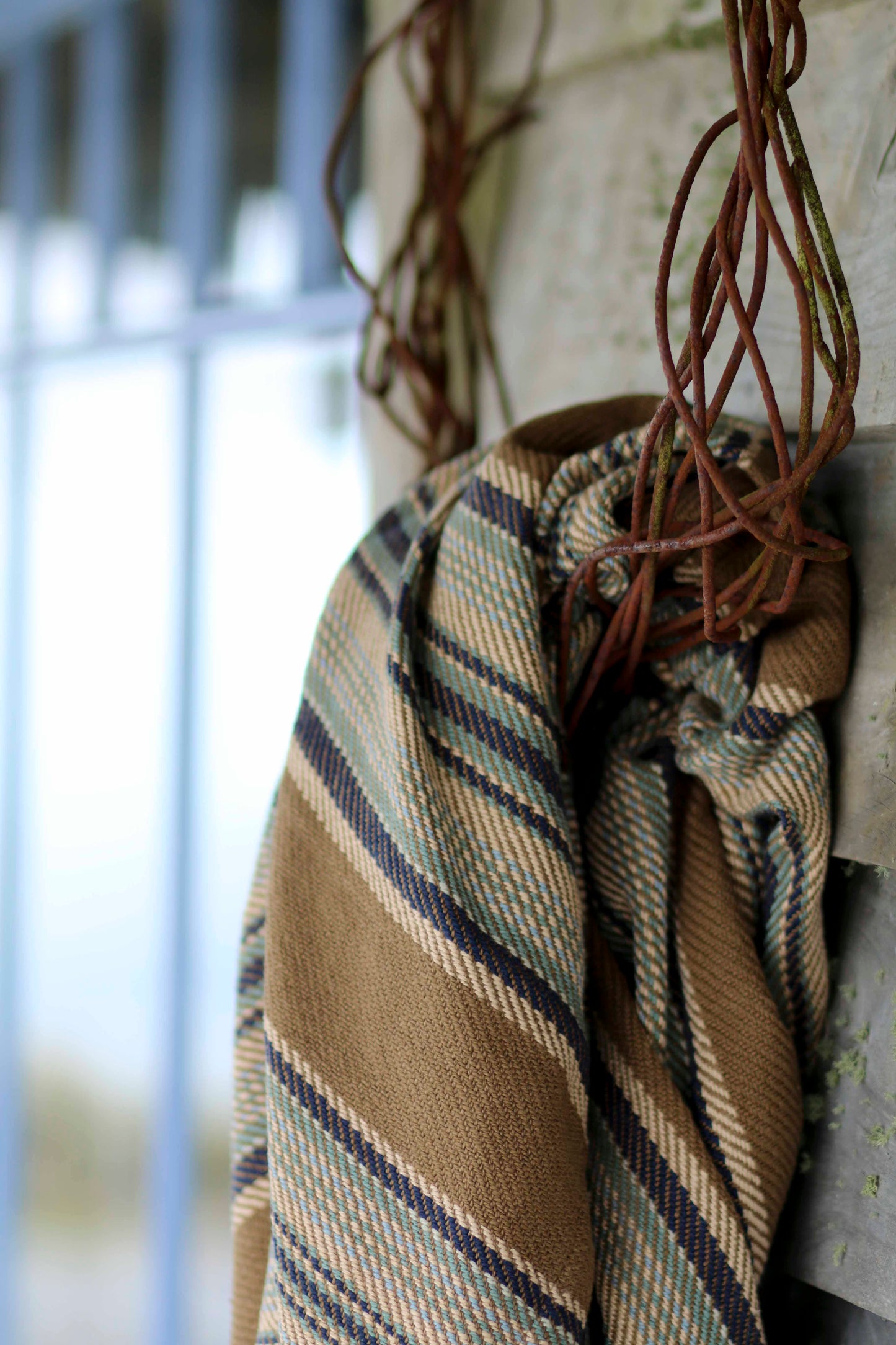 Blue Heron Cotton Throw